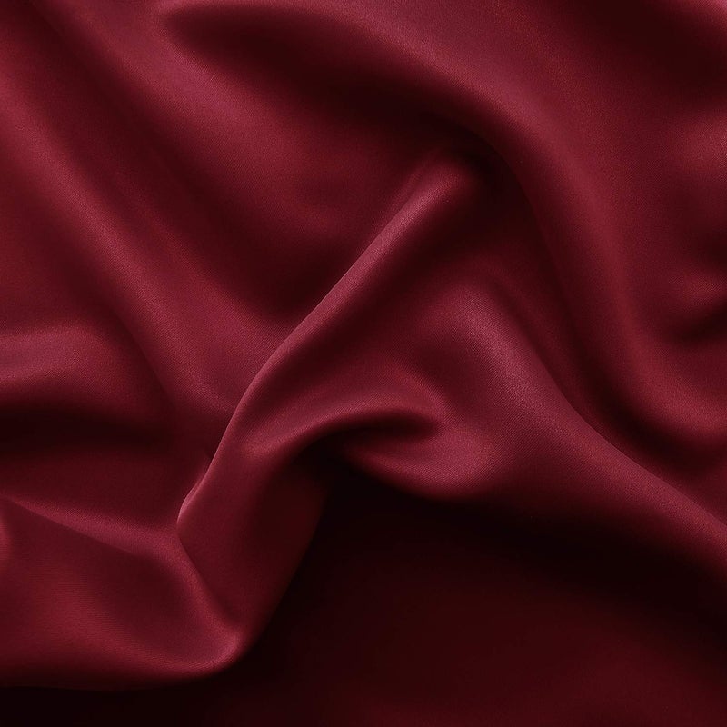 DWCN Christmas Privacy Room Divider Blackout Curtain - Thermal Curtains for Patio Door, Living Room, Bedroom Partition and Shared Office Space, 1 Grommet Curtain Panel, 8.3ft Wide x 7ft Tall, Burgundy - Image 4